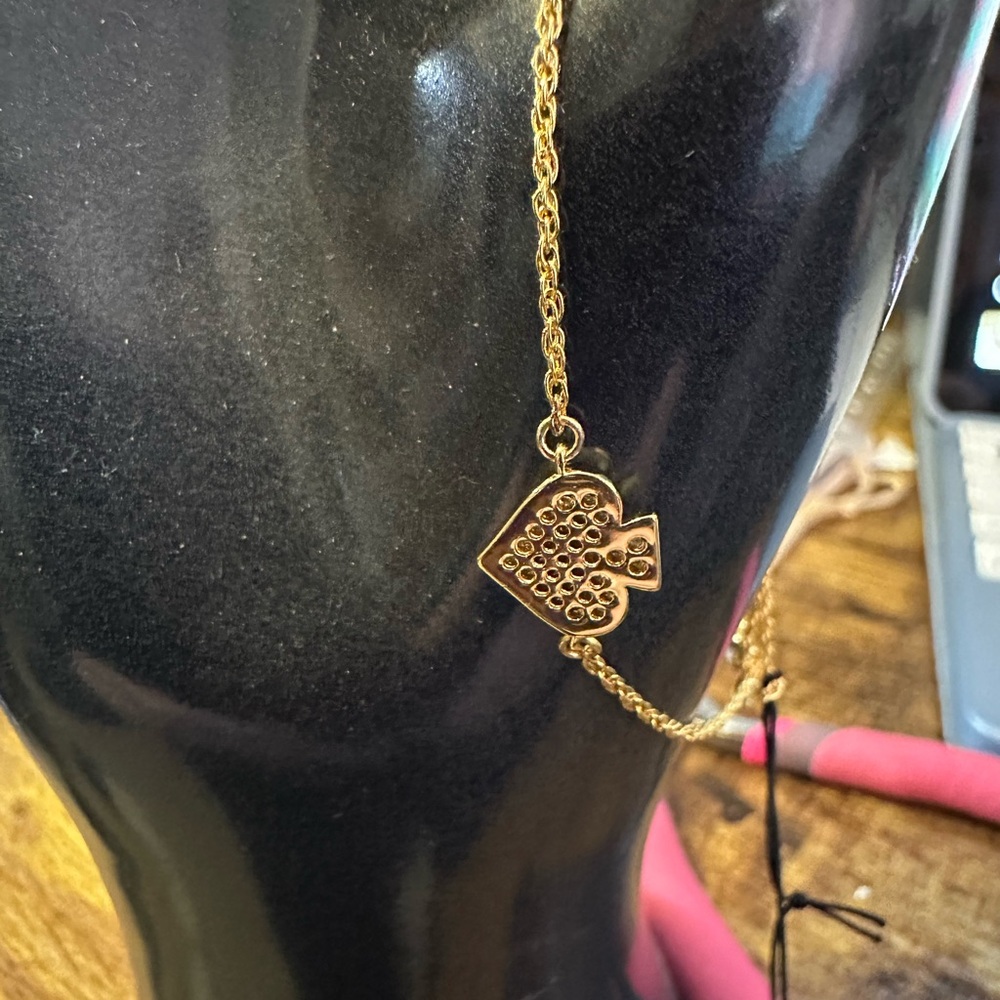 Kate Spade Gold Filigree Heart Bracelet